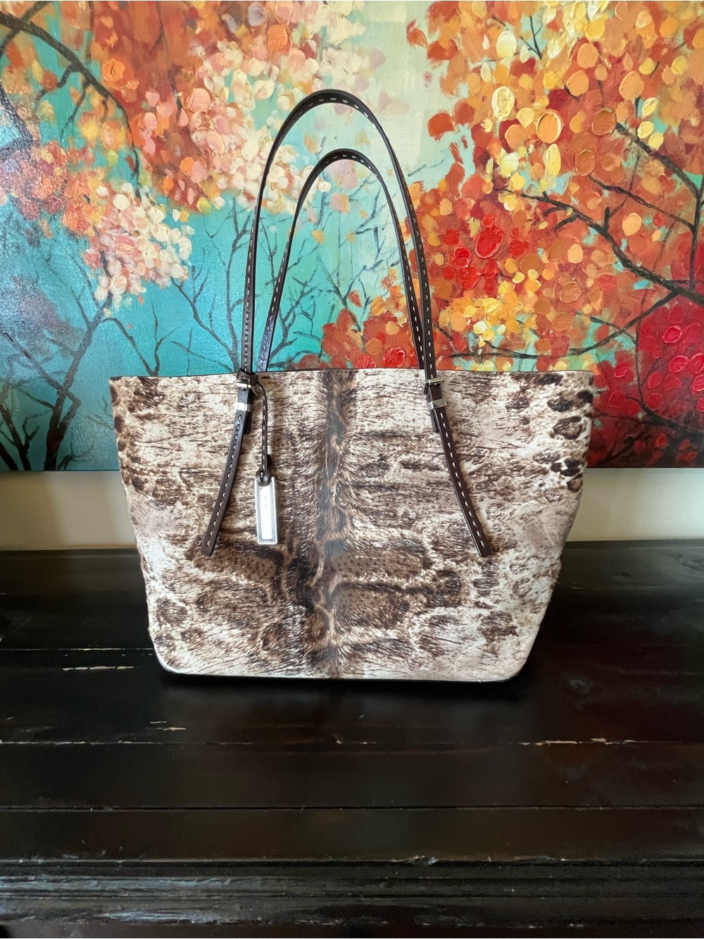 Michael Kors Collection Brindle Haircalf Tote | RARE
